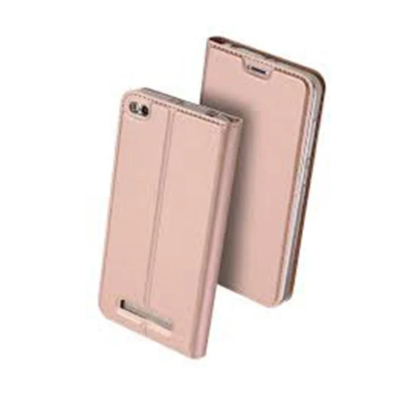 Φωτογραφία προϊόντος: DUX DUCIS SkinPro Wallet Case Θήκη Πορτοφόλι με Δυνατότητα Stand + Tempered Glass - Ροζ Χρυσή (Xiaomi Redmi 4A)