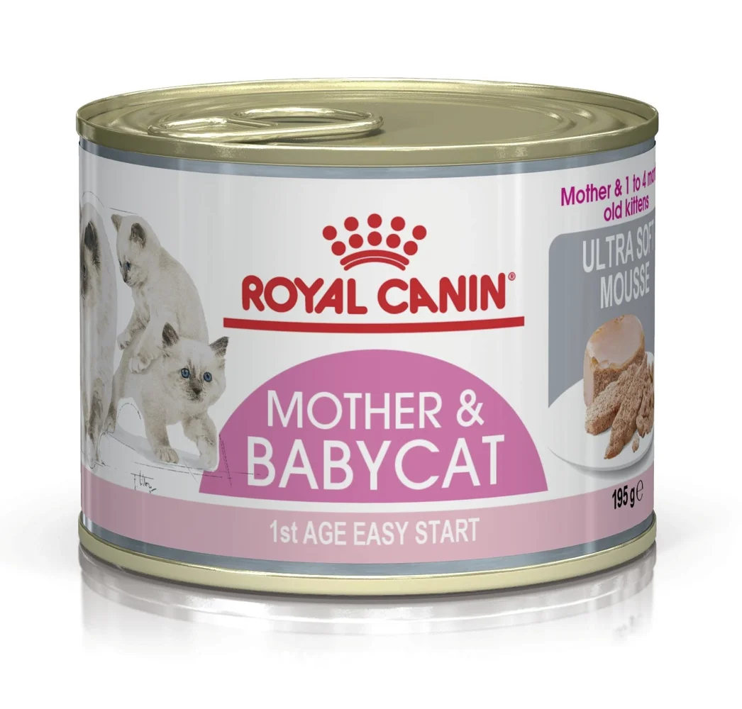 Φωτογραφία προϊόντος: ΚΟΝΣΕΡΒΑ ΓΑΤΑΣ ROYAL CANIN MOTHER +amp; BABYCAT ULTRA SOFT MOUSSE 195g