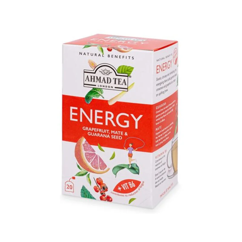 Φωτογραφία προϊόντος: Ahmad Tea ENERGY (NATURAL BENEFITS) - 20 φακελάκια