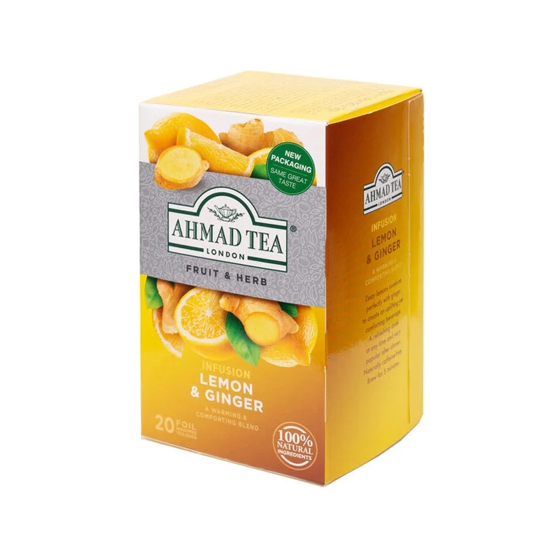 Φωτογραφία προϊόντος: Ahmad Tea LEMON & GINGER (Fruit & Herb) - 20 φακελάκια