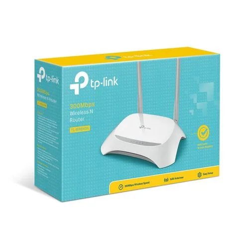 Φωτογραφία προϊόντος: TP-Link Wi-Fi Router TL-WR840N, 300Mbps, LAN/WAN, 802.11n, White EU