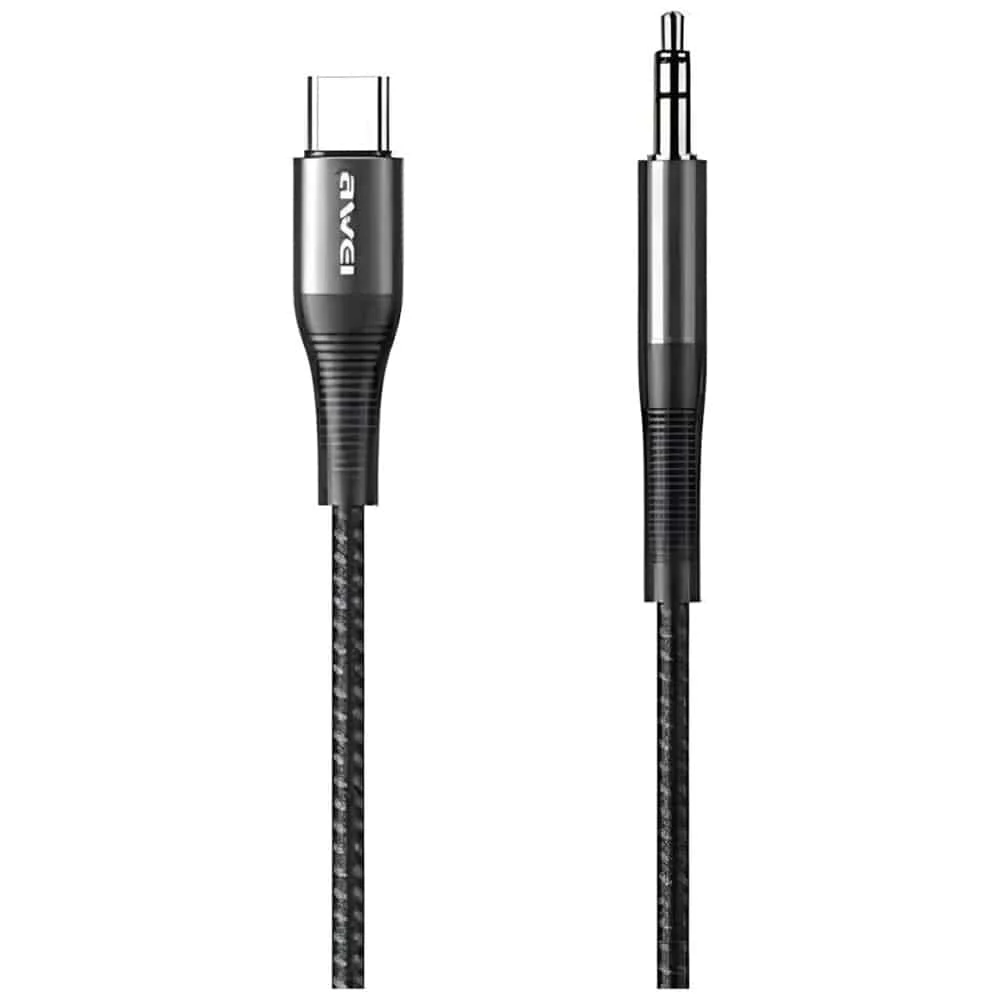 Φωτογραφία προϊόντος: Προσαρμογέας AWEI CL-116T USB-C/Jack 3.5 μαύρος