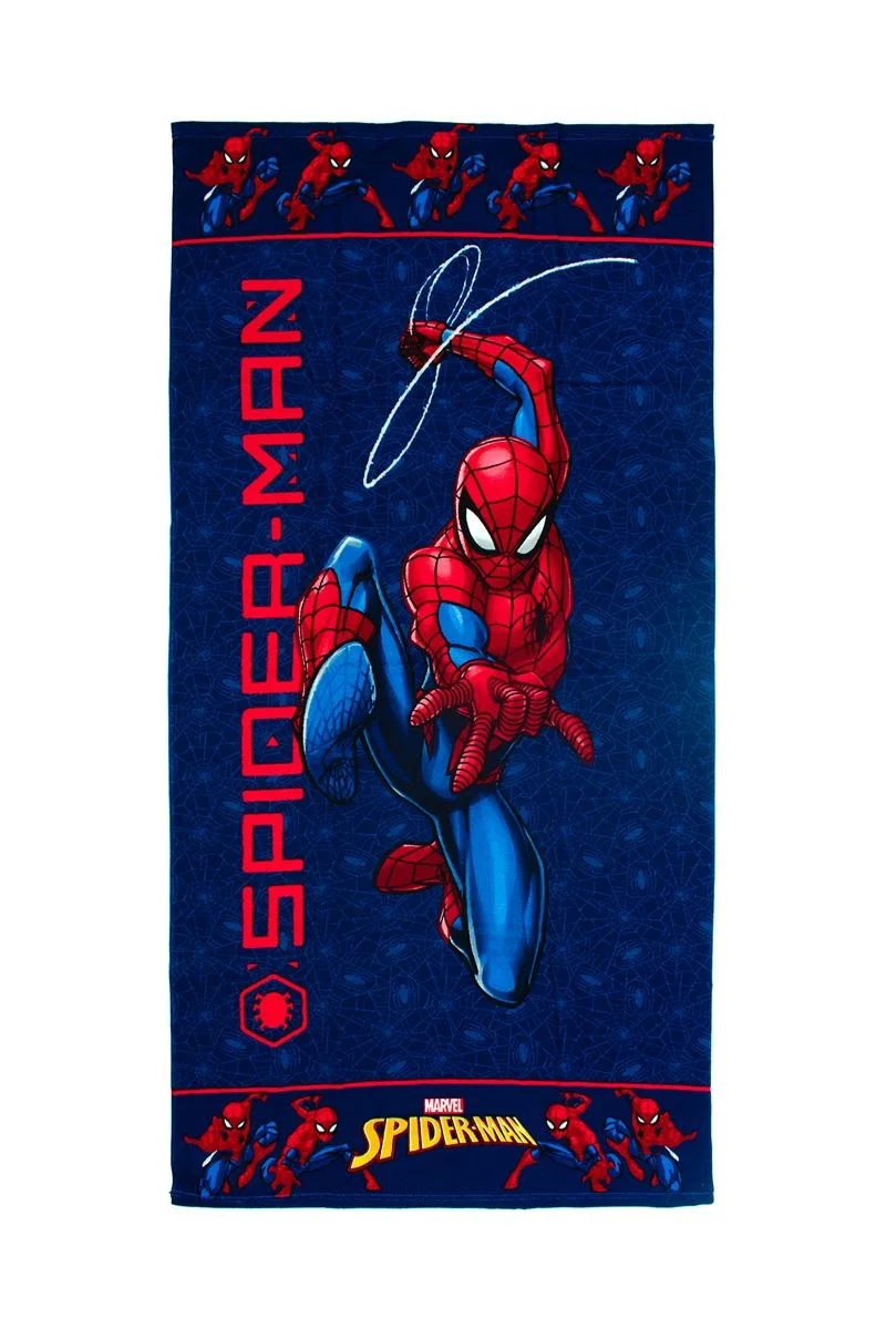 Φωτογραφία προϊόντος: DIMcol Πετσέτα Θαλάσσης Quick Dry Marvel Spider-Man 558 70X140 Dark Blue 100% Microfiber