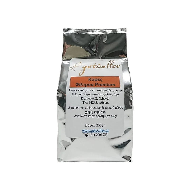 Φωτογραφία προϊόντος: Καφές Φίλτρου Getcoffee Premium 250g