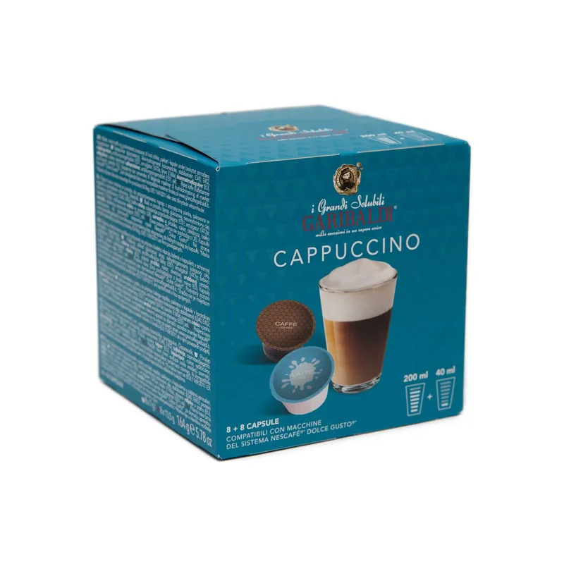 Φωτογραφία προϊόντος: Garibaldi Gusto Cappuccino συμβατές κάψουλες Dolce Gusto - 16 τεμ.