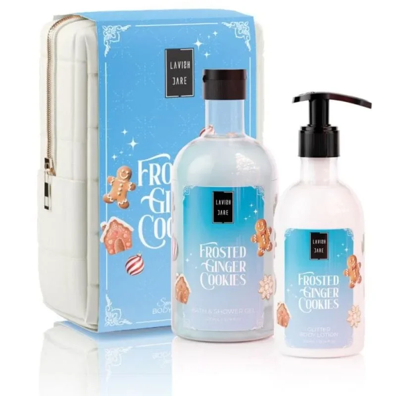 Φωτογραφία προϊόντος: Lavish Care Frosted Ginger Cookies Πακέτο Promo Σετ Με Αφρόλουτρο 500ml & Ενυδατική Κρέμα Σώματος 300ml