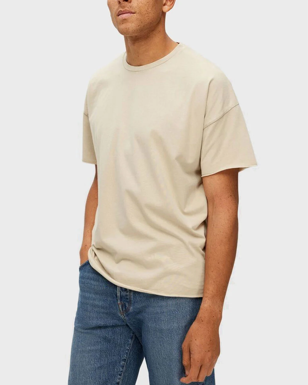 Φωτογραφία προϊόντος: SELECTED ΑΝΔΡΙΚΗ ΜΠΛΟΥΖΑ LOOSE FIT T-SHIRT - 16089954 ΜΠΕΖ