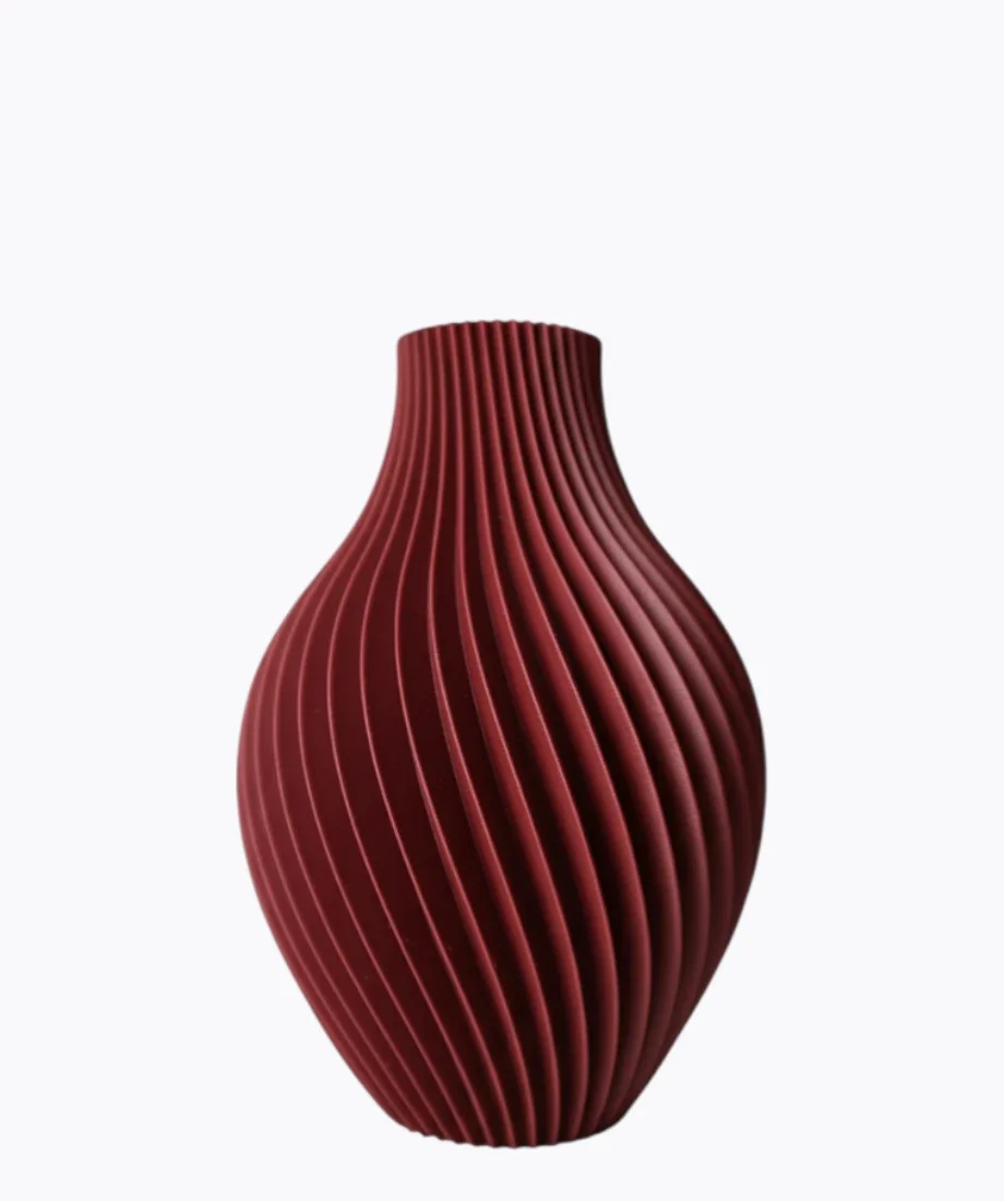 Φωτογραφία προϊόντος: Minimal 3D Βάζο Felicia Matte Σκούρο Κόκκινο