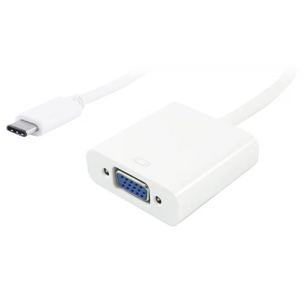 Φωτογραφία προϊόντος: POWERTECH αντάπτορας USB Type-C σε VGA PTH-034, Full HD, λευκό