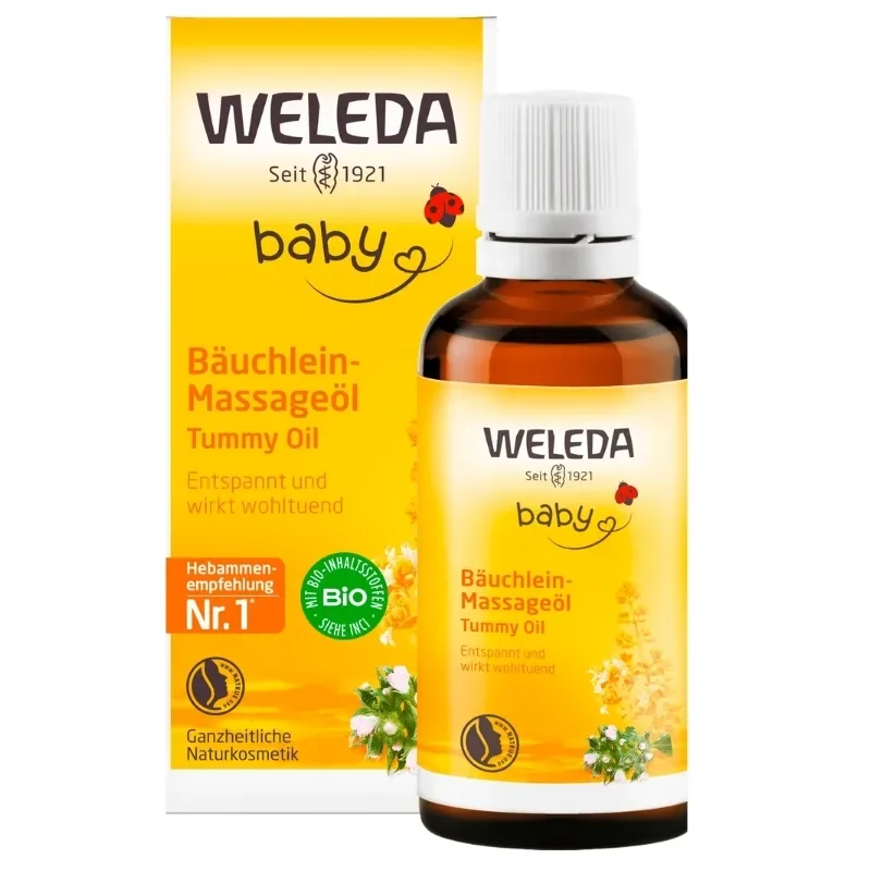 Φωτογραφία προϊόντος: Weleda Tummy Baby Oil Massage Λάδι Για Την Κοιλιά Του Μωρού Κατά Των Κολικών 50ml