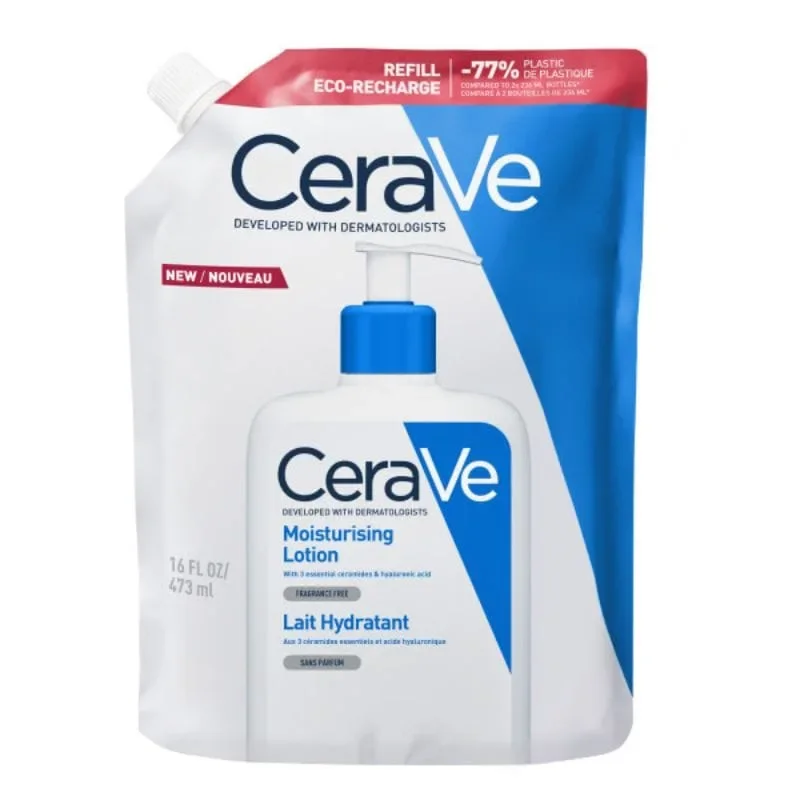 Φωτογραφία προϊόντος: Cerave Moisturising Lotion Refill Ενυδατικό Γαλάκτωμα Προσώπου & Σώματος 473ml
