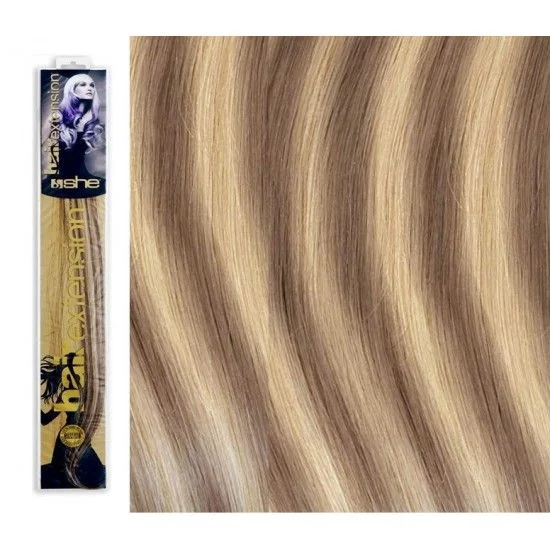 Φωτογραφία προϊόντος: SHE by Socap Hair Extensions Τούφα 100% Φυσική Τρίχα HEX8000L Ίσια Μαλλιά Δίχρωμη No. Μ14/1001 10τμχ