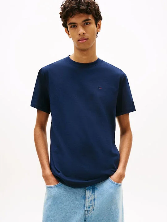 Φωτογραφία προϊόντος: Tommy Jeans ανδρικό βαμβακερό regular t-shirt μπλε DM0DM22504-C1G
