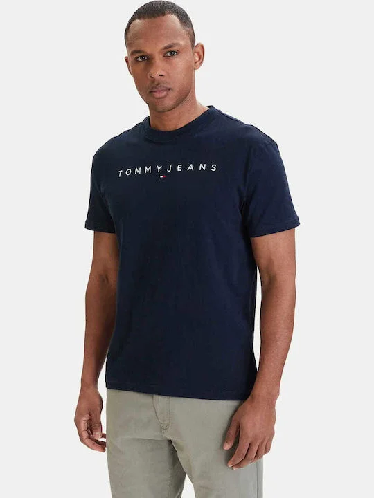 Φωτογραφία προϊόντος: Tommy Jeans ανδρικό βαμβακερό regular t-shirt μπλε DM0DM20744-C3Q