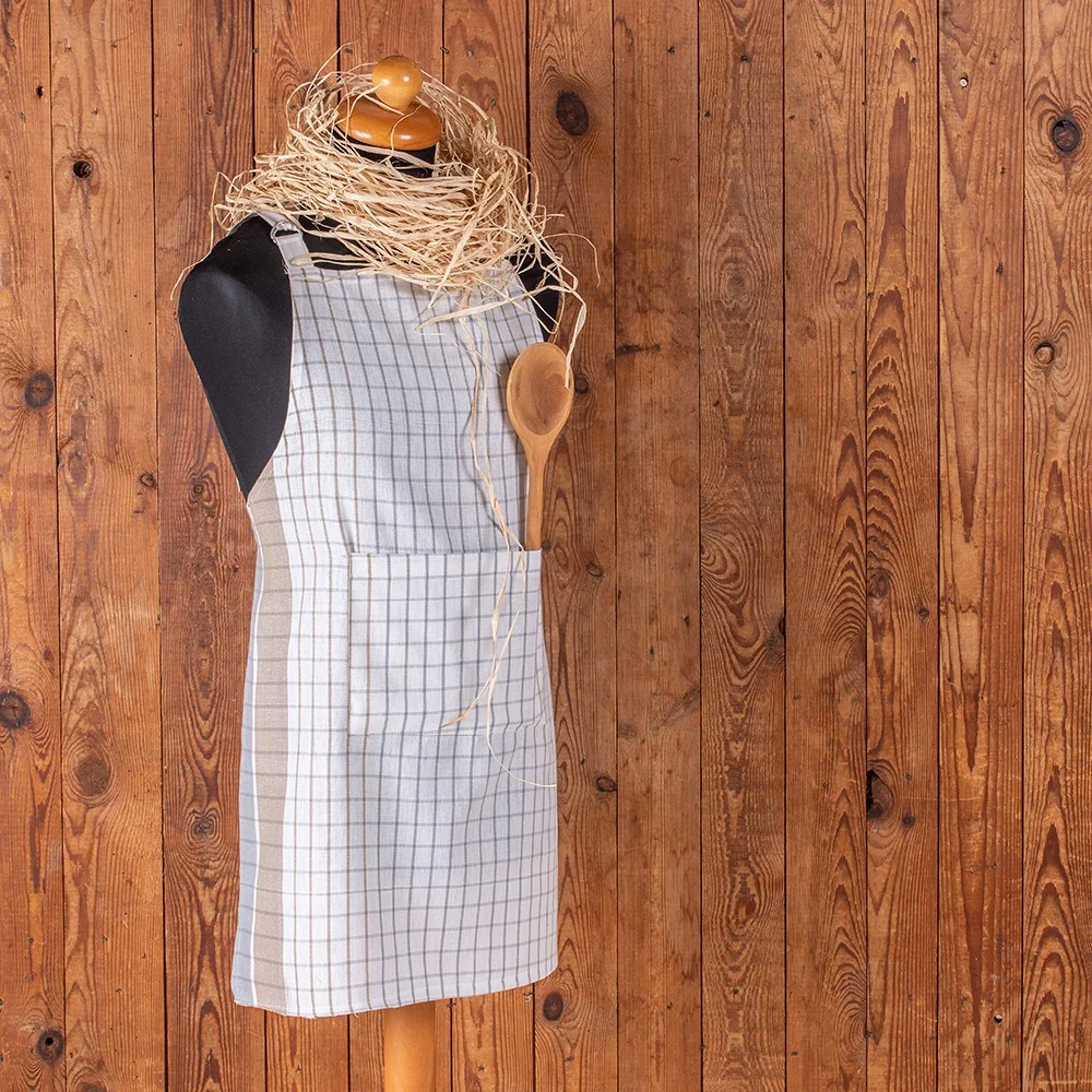 Φωτογραφία προϊόντος: Melinen Home Ποδια Κουζινασ Pepper Check Mocca