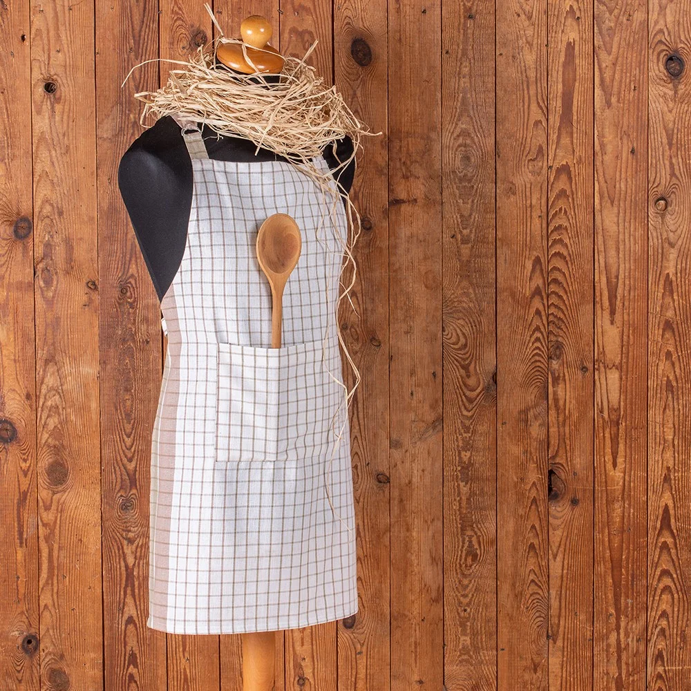 Φωτογραφία προϊόντος: Melinen Home Ποδια Κουζινασ Pepper Check Saumon