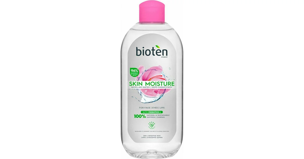 Φωτογραφία προϊόντος: Bioten Skin Moisture Micellar Water Νερό Καθαρισμού με Σαφράν για Ξηρό/Ευαίσθητο Δέρμα (400ml)