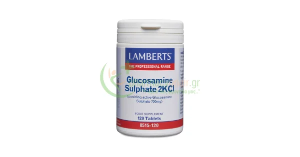 Φωτογραφία προϊόντος: LAMBERTS - Glucosamine Sulphate 2KCL tabs 120s