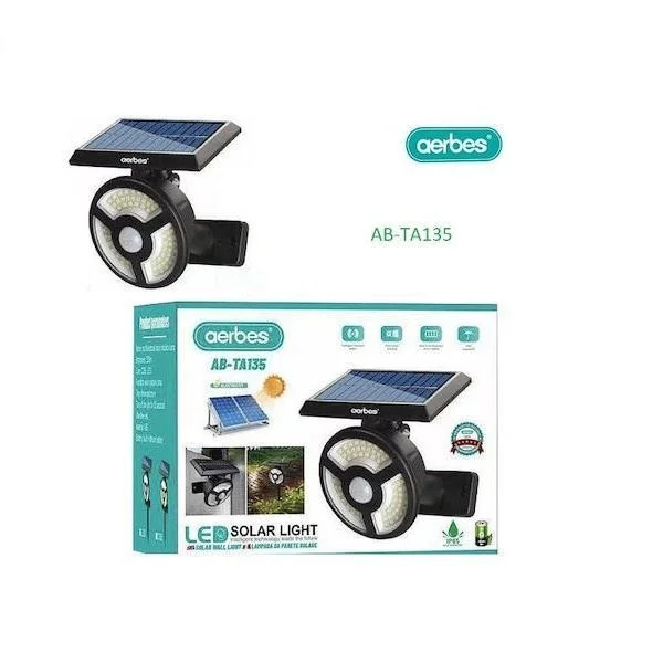 Φωτογραφία προϊόντος: OEM AB-TA135 Ηλιακό Φωτιστικό Επιτοίχιας Τοποθέτησης με Αισθητήρα Φωτός σε Μαύρο Χρώμα 81006HGJ00BK