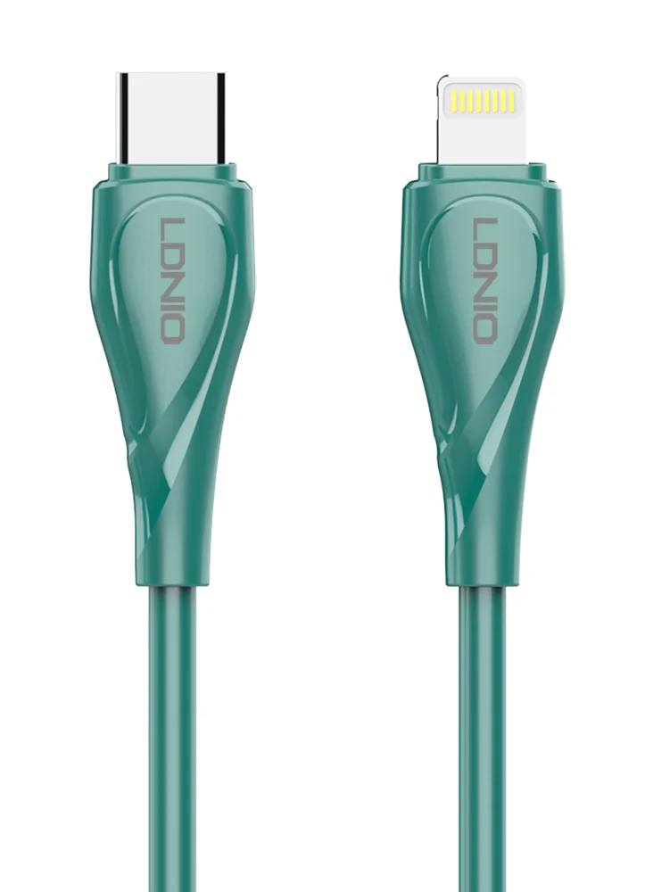 Φωτογραφία προϊόντος: LDNIO καλώδιο Lightning σε USB-C LC611I, 30W PD, 1m, πράσινο