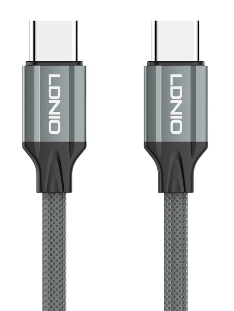 Φωτογραφία προϊόντος: LDNIO καλώδιο USB-C σε USB-C LC441C, 65W PD, 1m, γκρι