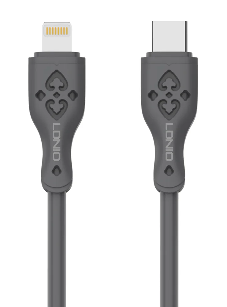 Φωτογραφία προϊόντος: LDNIO καλώδιο Lightning σε USB-C LC811I, 30W PD, 1m, γκρι