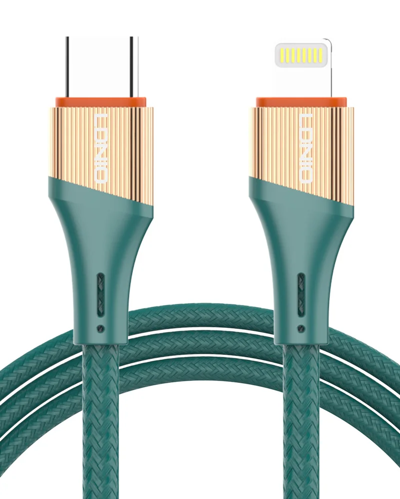 Φωτογραφία προϊόντος: LDNIO καλώδιο Lightning σε USB-C LC631I, 30W PD, 1m, πράσινο
