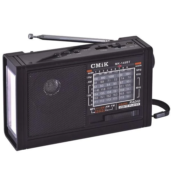 Φωτογραφία προϊόντος: OEM CMiK MK-148BT Φορητό Ραδιόφωνο Επαναφορτιζόμενο με USB Μαύρο