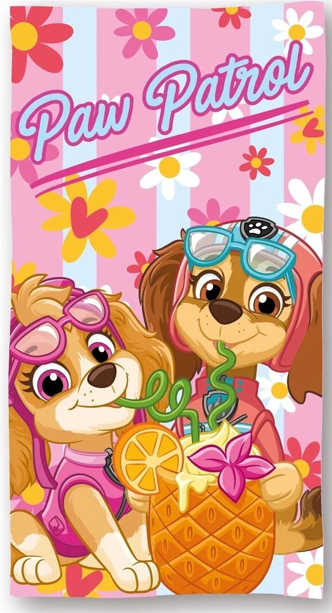 Φωτογραφία προϊόντος: Πετσέτα Θαλάσσης Quick Dry Nickelodeon Paw Patrol 002 70X140 Baby Pink 100% Microfiber