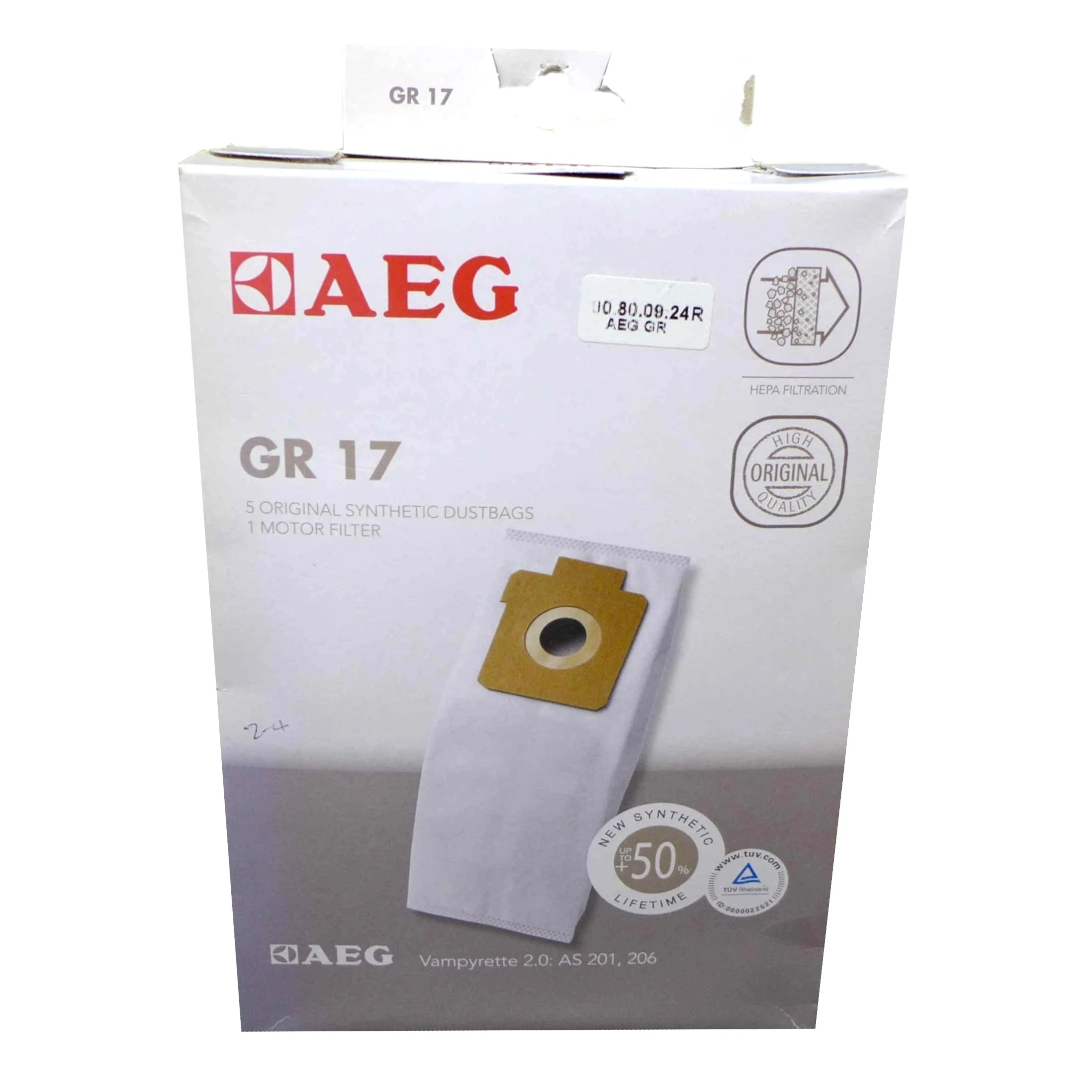 Φωτογραφία προϊόντος: Σακούλες σκούπας AEG GR17 (original) 9002564467