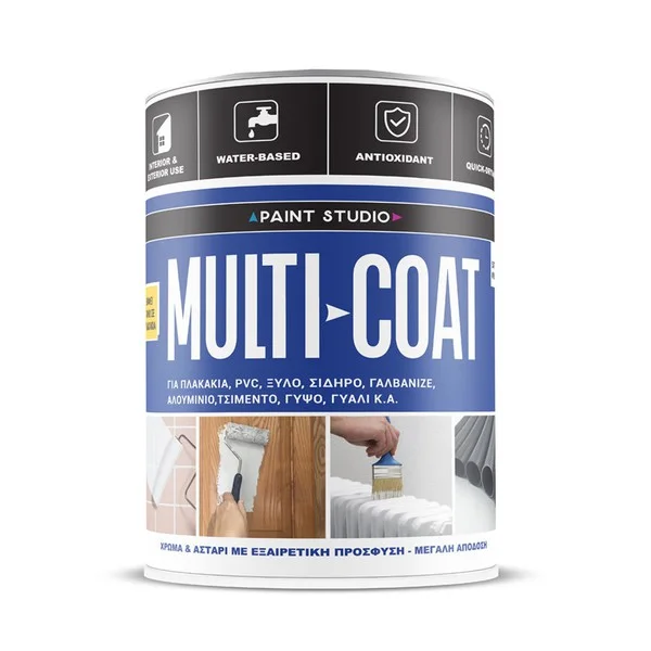 Φωτογραφία προϊόντος: Monto Multi-Coat Αστάρι και Χρώμα Νερού για Πλακάκια, Καλοριφέρ + Δομικά Υλικά - Λευκό Σατινέ