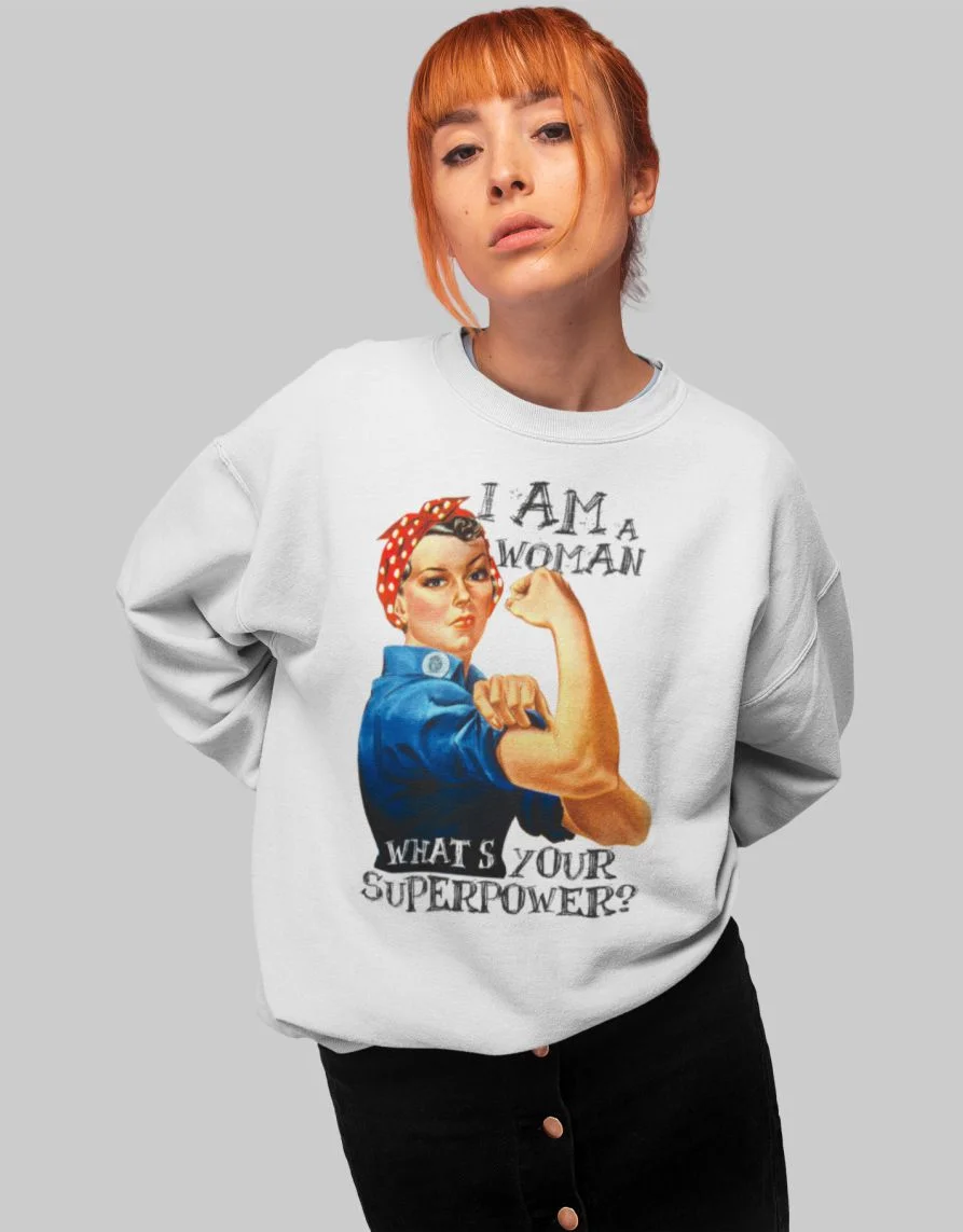 Φωτογραφία προϊόντος: I am a woman what s your super power Φούτερ
