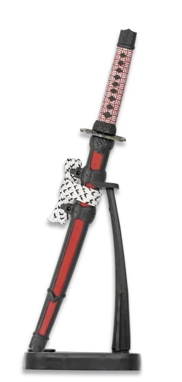 Φωτογραφία προϊόντος: ΣΠΑΘΑΚΙ TOLE10 Mini katana Red-black with stand, 32482