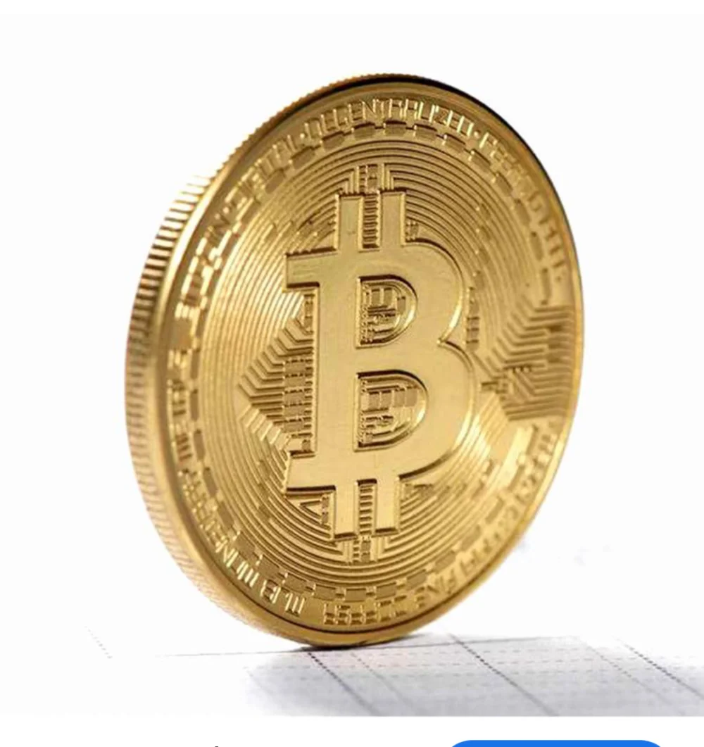 Φωτογραφία προϊόντος: Διακοσμητικό Bitcoin Χρυσό Μεταλλικό Νόμισμα