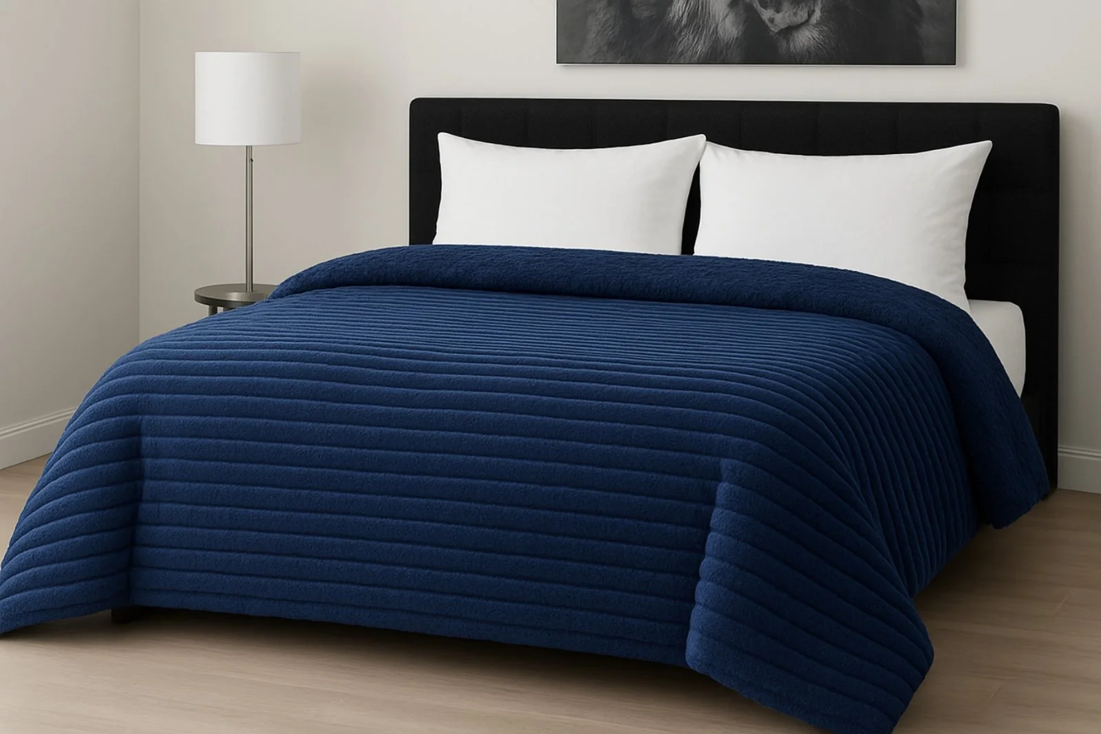 Φωτογραφία προϊόντος: Κουβερτοπάπλωμα Le Blanc Flannel ComfortΣούπερ Υπέρδιπλο 260Χ240 700gsm RIB Navy