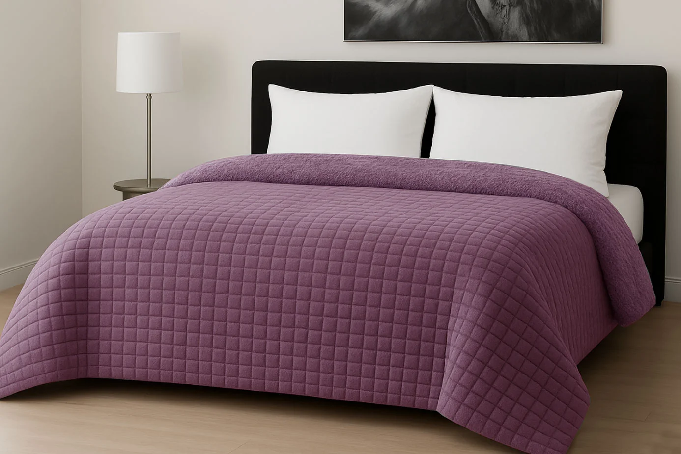 Φωτογραφία προϊόντος: Κουβερτοπάπλωμα Le Blanc Flannel Comfort Σούπερ Υπέρδιπλο 260Χ240 700gsm RIB CUT Lilac