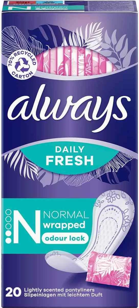 Φωτογραφία προϊόντος: Always Σερβιετάκια Dailies Singles Normal - 20τμχ