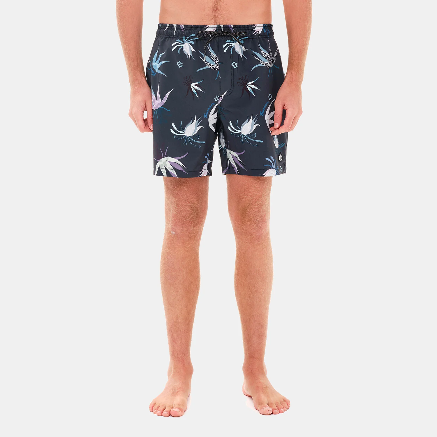 Φωτογραφία προϊόντος: EMERSON MEN'S RECYCLED PRINTED 17" SWIM SHORTS ΜΑΥΡΟ