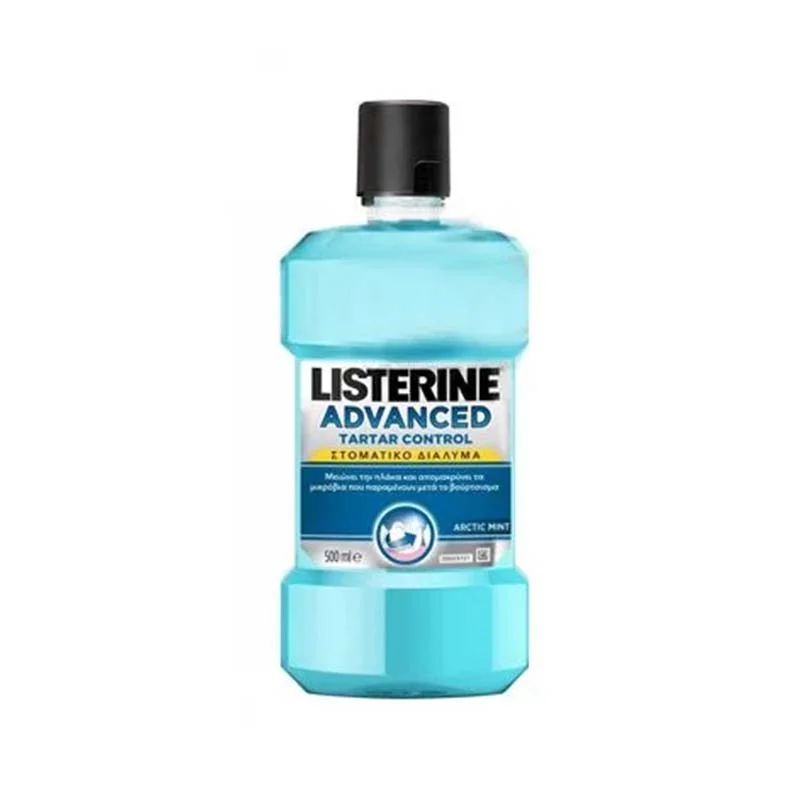 Φωτογραφία προϊόντος: Listerine Advanced Tartar Control Στοματικό Διάλυμα Κατά της Πλάκας 500ml