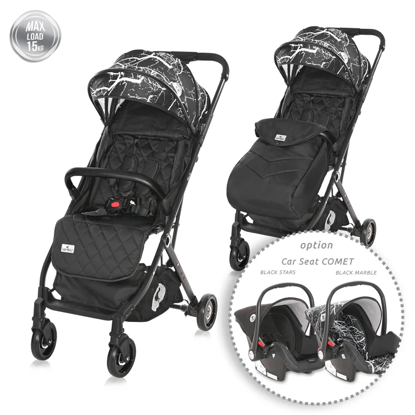 Φωτογραφία προϊόντος: LORELLI - BABY STROLLER MYLA BLACK MARBLE - 10021592183
