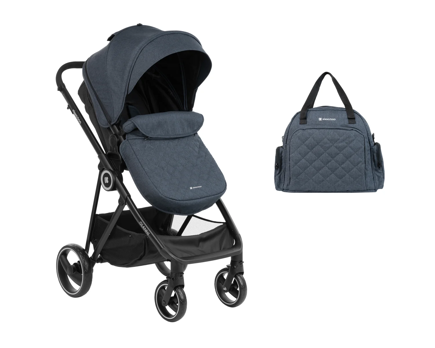 Φωτογραφία προϊόντος: Kikka Boo - Stroller 2in1 transf. seat Gianni Navy 2023 - 31001020123