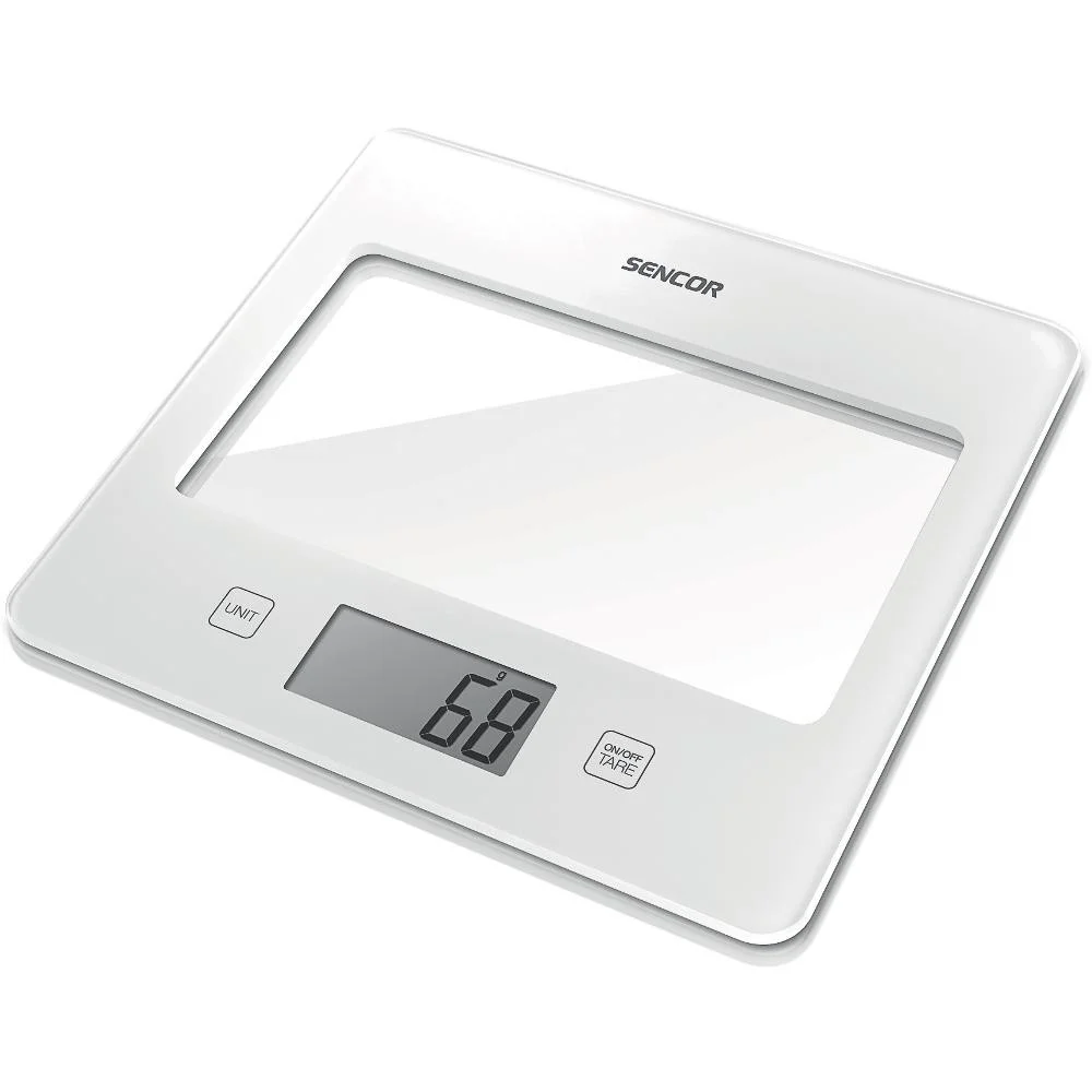 Φωτογραφία προϊόντος: Ζυγαριά Κουζίνας 5kg UltraSlim Glass Sencor SKS 5030WH Λευκή