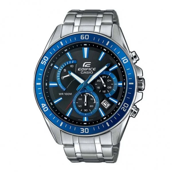 Φωτογραφία προϊόντος: Casio Edifice Ρολόι Χρονογράφος Μπαταρίας με Ασημί Μεταλλικό Μπρασελέ EFR-552D-1A2VUEF