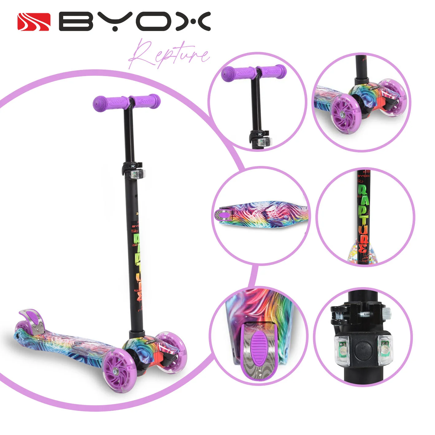 Φωτογραφία προϊόντος: BYOX - Scooter Rapture purple - 3800146225698