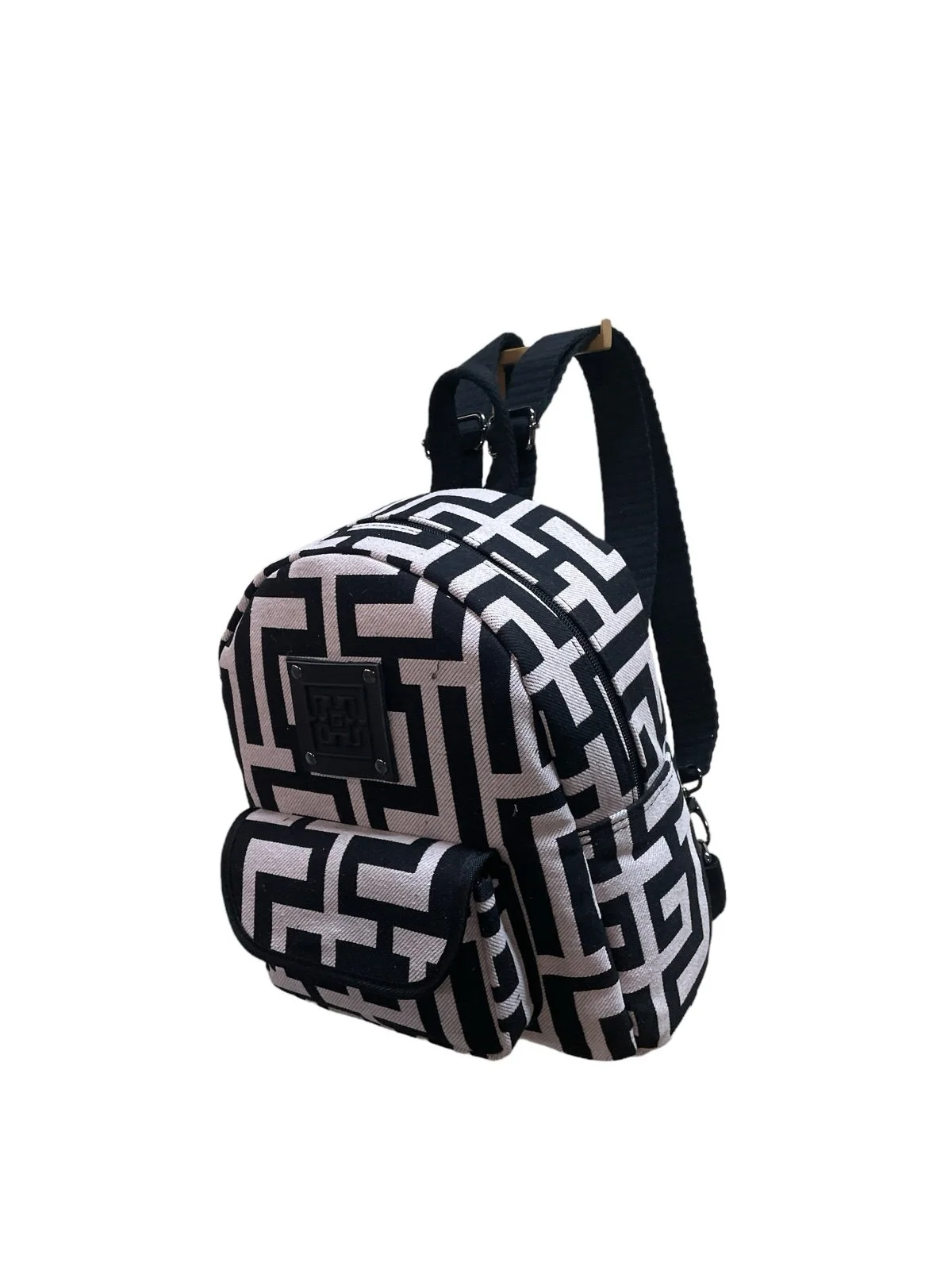 Φωτογραφία προϊόντος: Midneto MD 002 Beige Black Labyrinth Bag