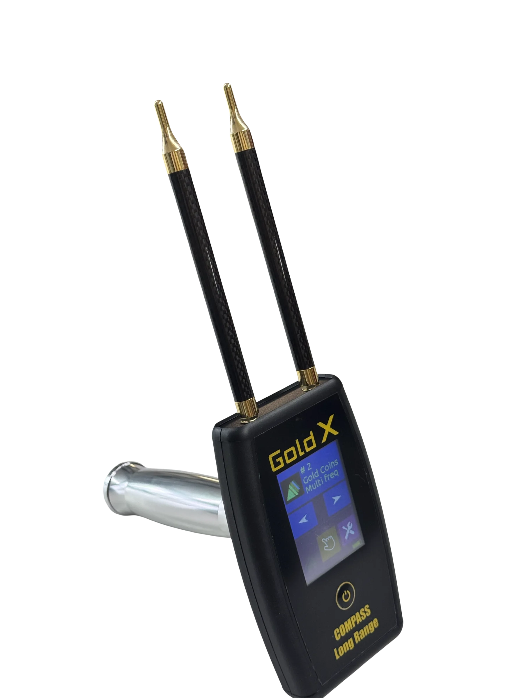 Φωτογραφία προϊόντος: COMPASS LONG RANGE COMPASS L.R. Gold X ΠΟΛΛΑΠΛΩΝ ΚΑΙ ΜΟΝΩΝ ΣΥΧΝΟΤΗΤΩΝ ANIXNEYTHΣ ΑΠΟΣΤΑΣΕΩΣ - ΗΛΕΚΤΡΟΝΙΚΟ ΡΑΒΔΟΣΚΟΠΙΚΟ ΜΕ ΕΠΙΧΡΥΣΕΣ ΚΕΡΑΙΕΣ