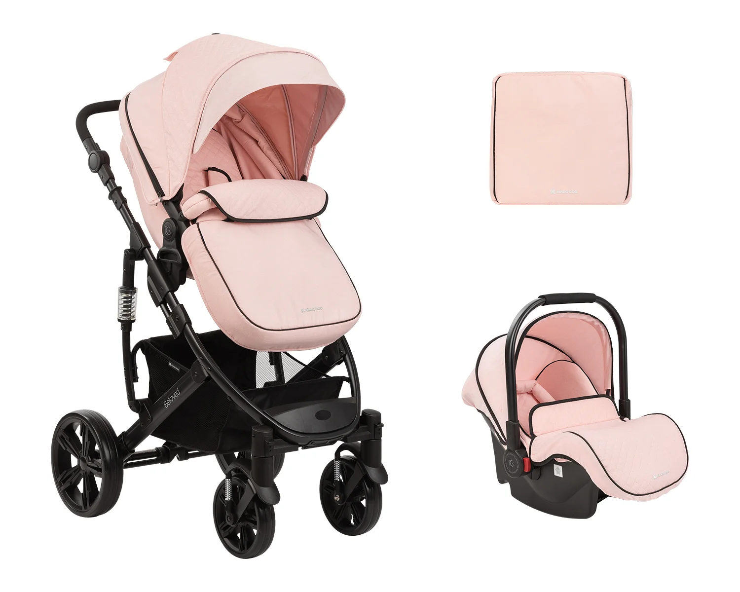 Φωτογραφία προϊόντος: Kikka Boo - Stroller 3in1 transf. seat Beloved Pink 2023 - 31001010220