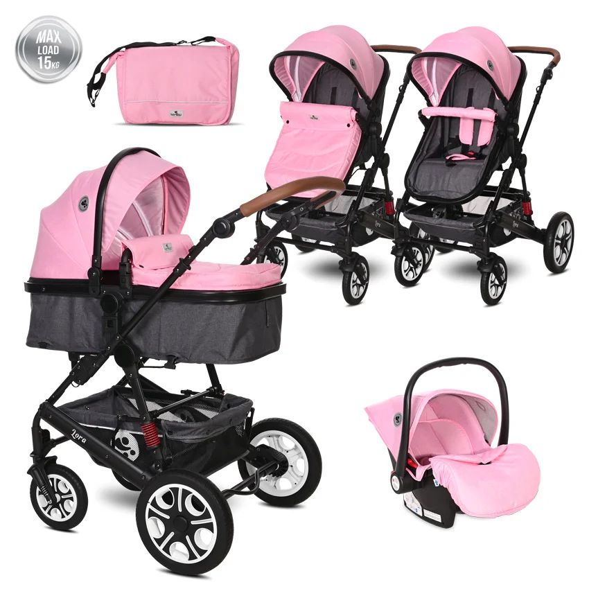 Φωτογραφία προϊόντος: LORELLI - BABY STROLLER LORA SET CANDY PINK