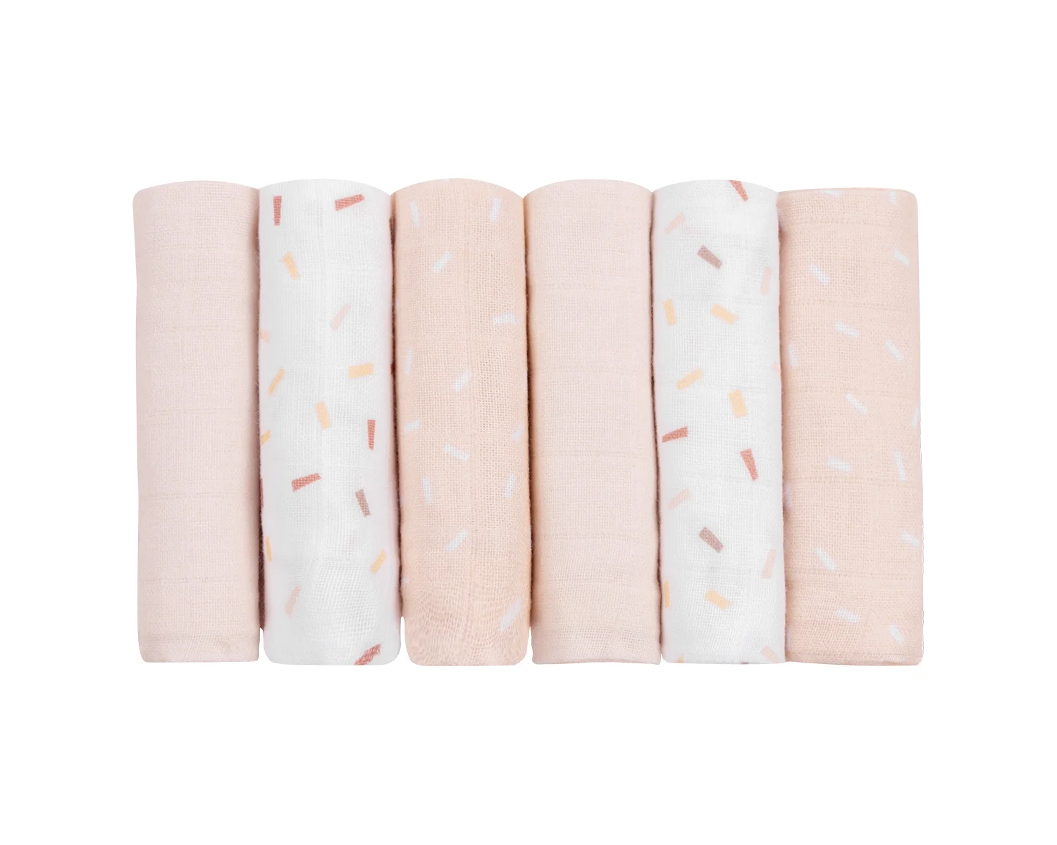 Φωτογραφία προϊόντος: Kikka Boo - Muslin cloth set 6pcs 30x30 cm Confetti Pink - 31103010079