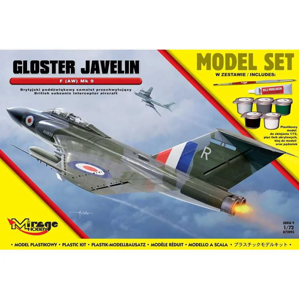Φωτογραφία προϊόντος: Mirage 1/72 GLOSTER JAVELIN F AW Mk 9 British Interceptor Aircraft (872093) 23949